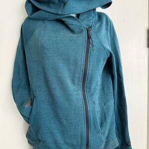 Nike Women's Teal Side Zip-Up Hoodie size XS